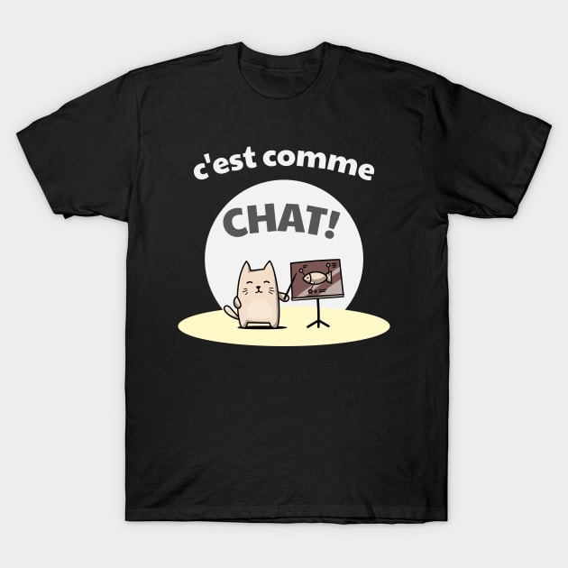 c'est comme chat! T-Shirt by GP-Designs
